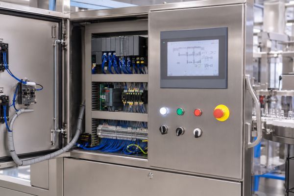 PLC control panel of ampoule filling machine India