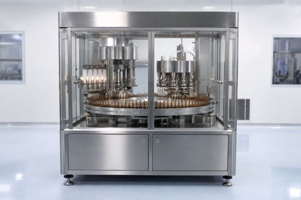 Automatic rotary ampoule sealing machine manufacturer in Ahmedabad front view