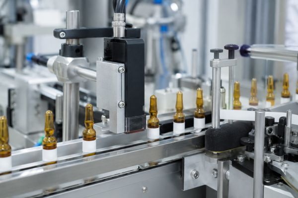 Inline inkjet coding on ampoule sticker labeling machine