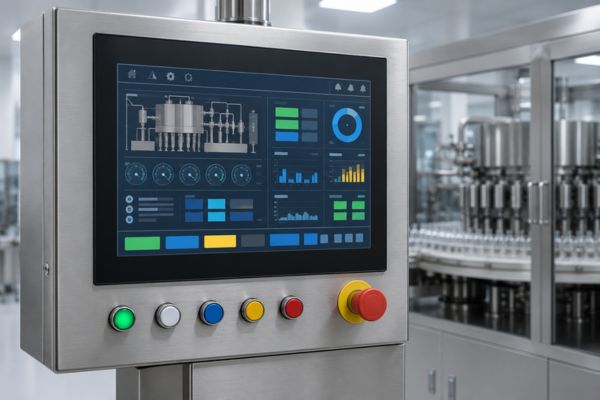 PLC control panel of ampoule washing machine India