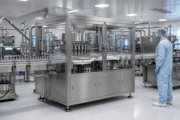 Ampoule washing machine installed at injectables plant Ahmedabad
