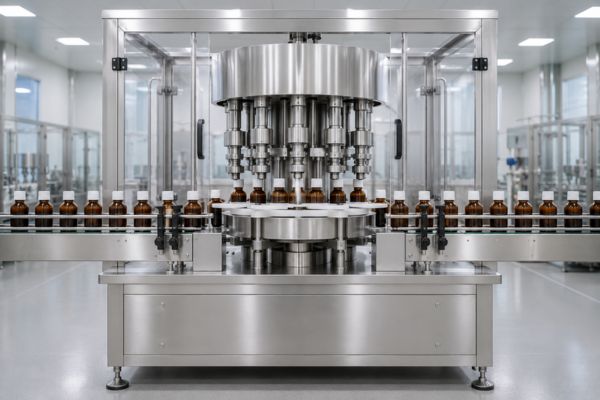 Automatic rotary bottle capping machine manufacturer in Ahmedabad front view