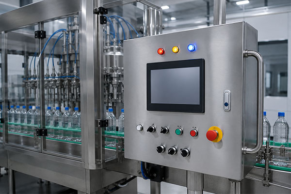 PLC control panel of bottle filling machine India