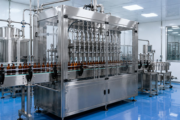 Bottle filling machine installed at pharma plant Ahmedabad