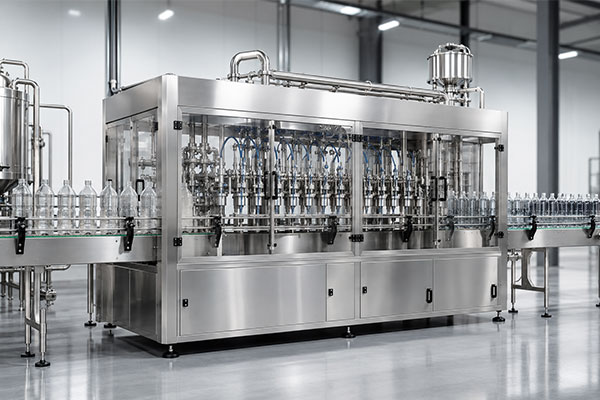 Bottle filling machine supplier in Gujarat side view
