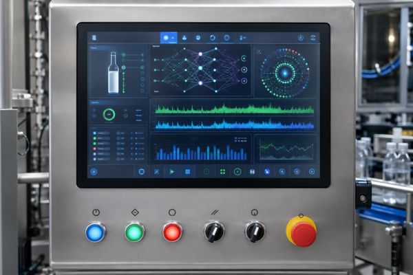 PLC control panel of bottle inspection machine India