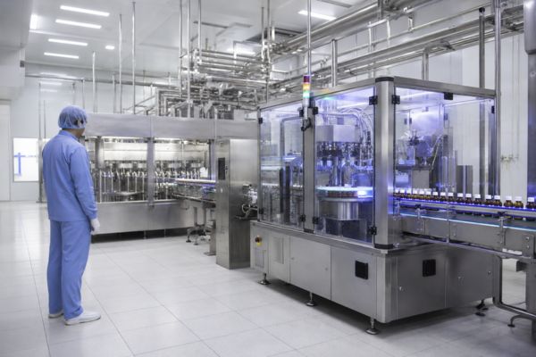 Bottle inspection machine installed at pharma plant Ahmedabad