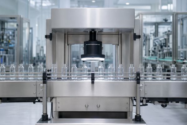 Automatic vision bottle inspection machine manufacturer in Ahmedabad front view