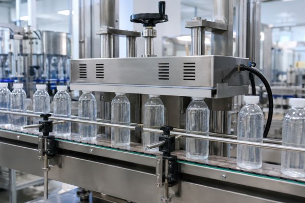 Automatic induction bottle sealing machine manufacturer in Ahmedabad front view