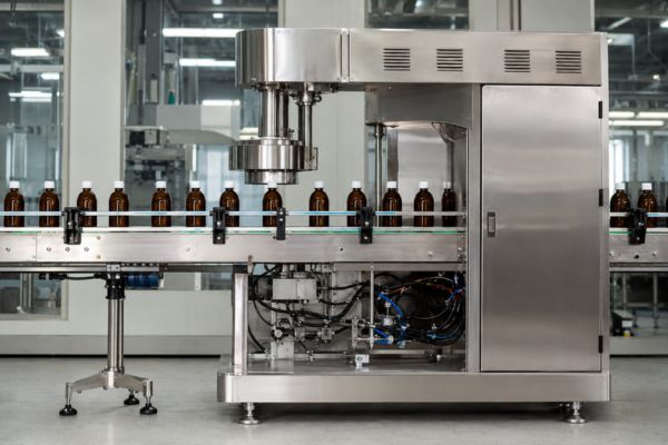 Bottle sealing machine supplier in Gujarat side view
