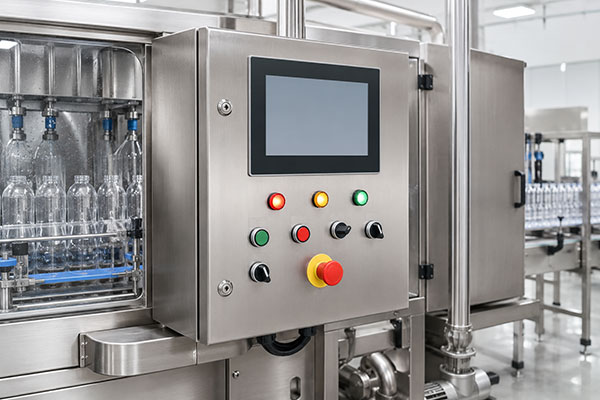 PLC control panel of bottle washing machine India
