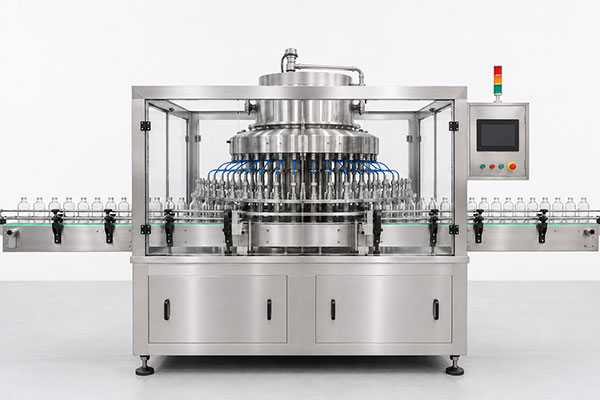 Automatic rotary bottle filling machine manufacturer in Ahmedabad front view